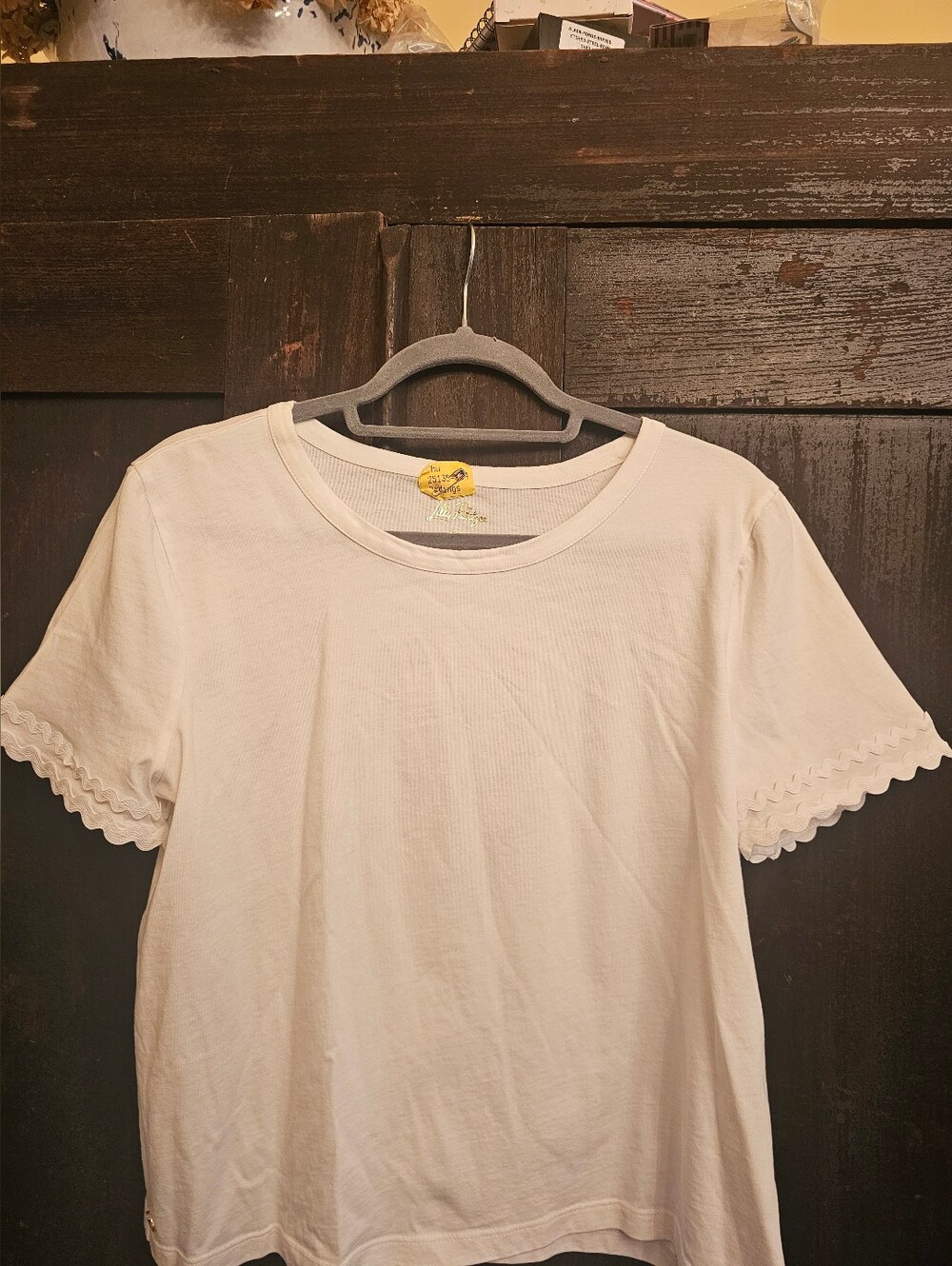 Lilly Pulitzer Classic White Short-Sleeve Top